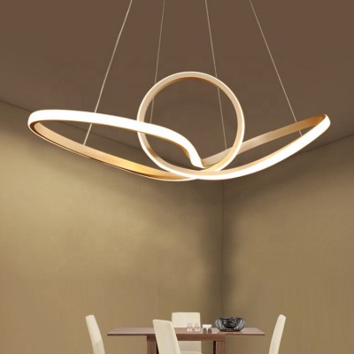 Tpstarlite Factory Direct Unique Shape Gold Custom Living Room Modern Pendant Lighting Chandelier